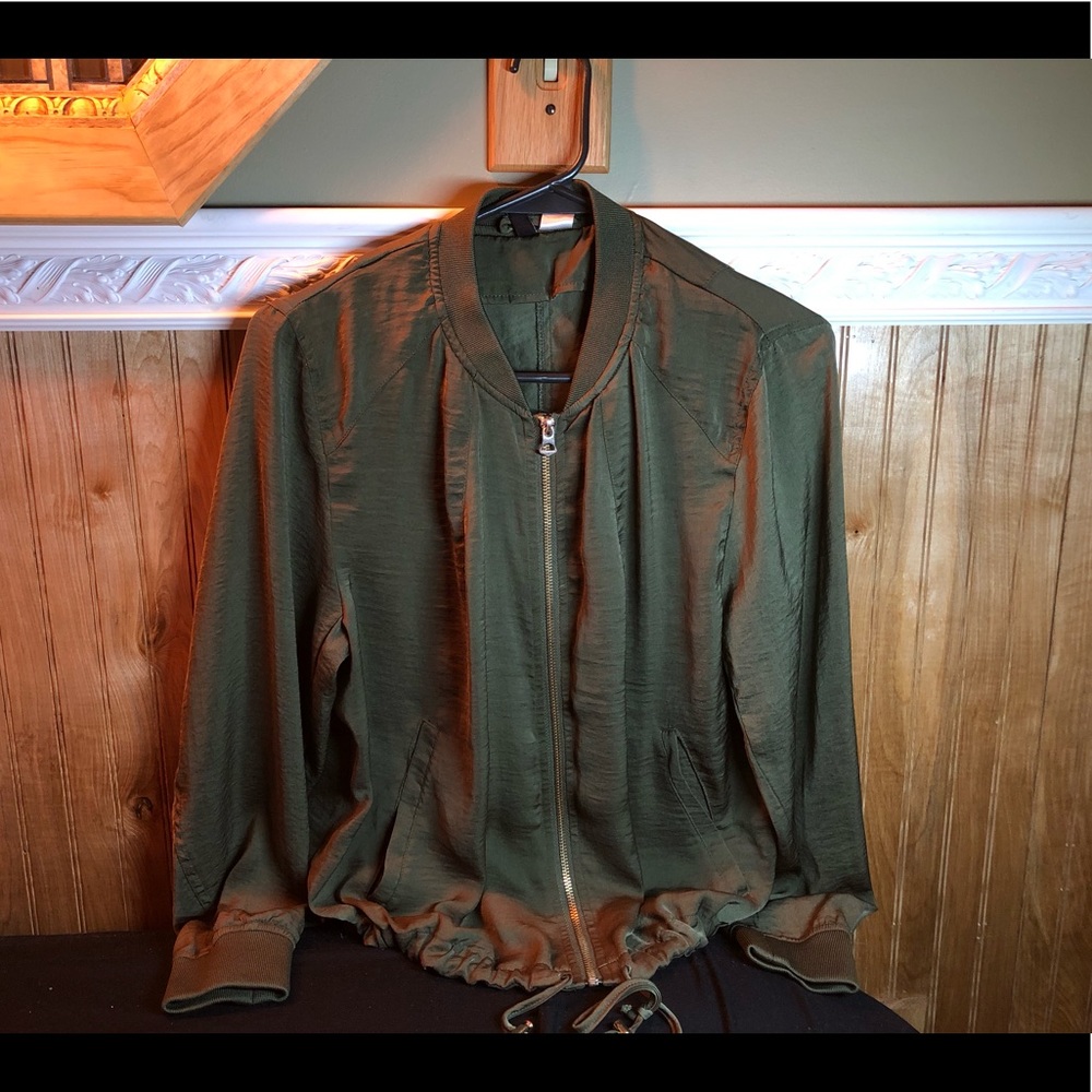 olive green jacket